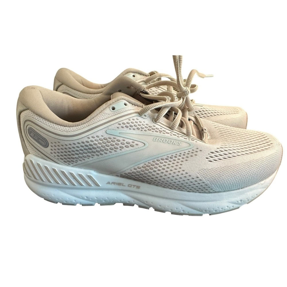 Brooks Ariel GTS 23 Shoes Womens 8.5 Extra Wide 2E Chateau Grey Sand Sneakers